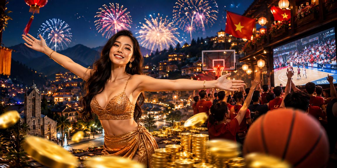 Màn hình hiển thị tỷ lệ cược bóng rổ tại lễ hội thể thao Sa Pa Việt Nam